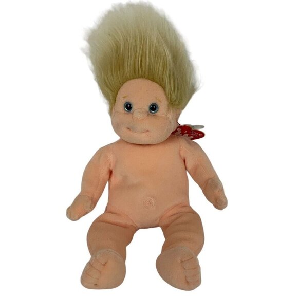 Ty Beanie Kids Lot of 3 Specs Curly Angel Nude Soft Dolls 10 inch Vtg 90s - Picture 4 of 15